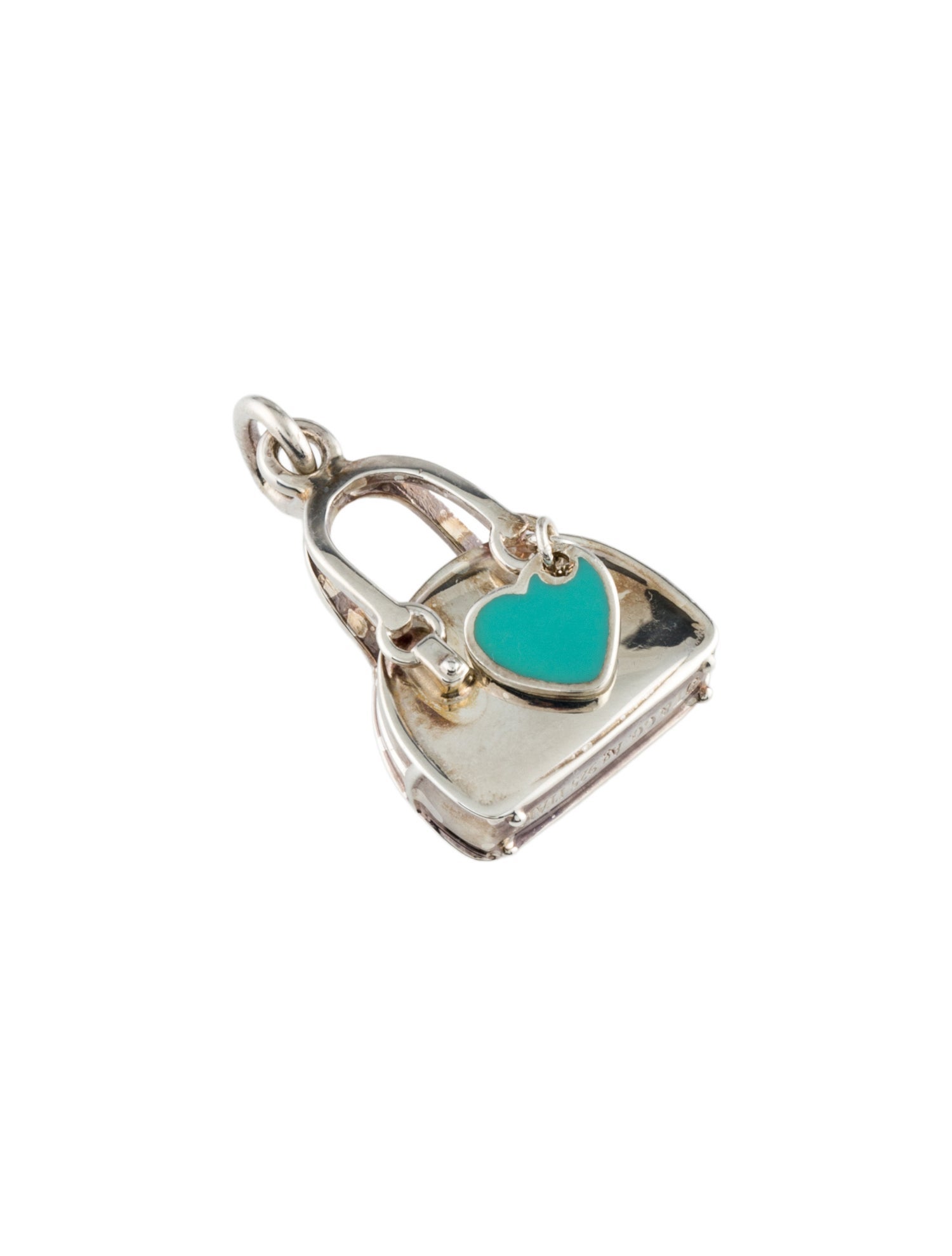 Tiffany & Co. Enamel Heart Handbag Charm