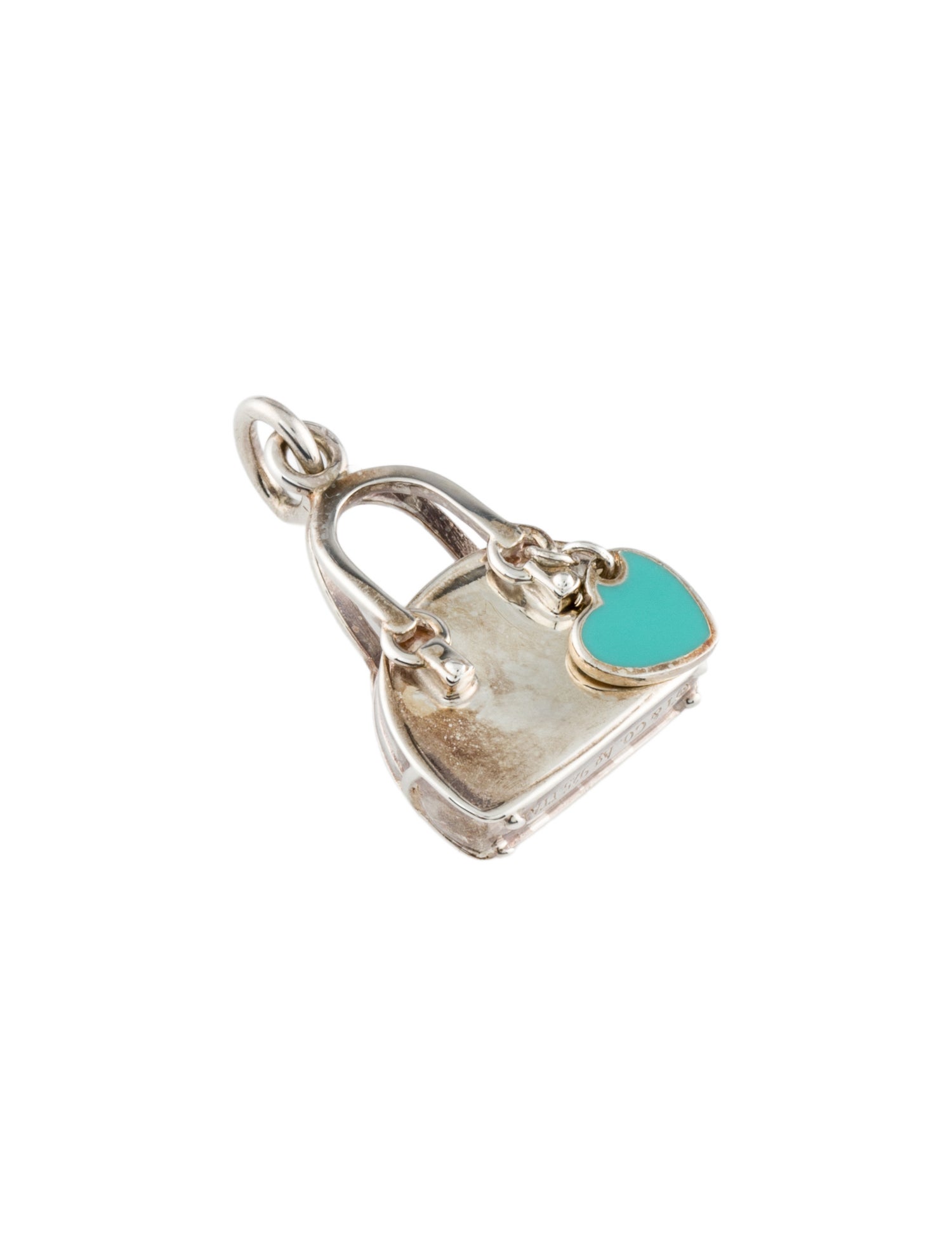 Tiffany & Co. Enamel Heart Handbag Charm