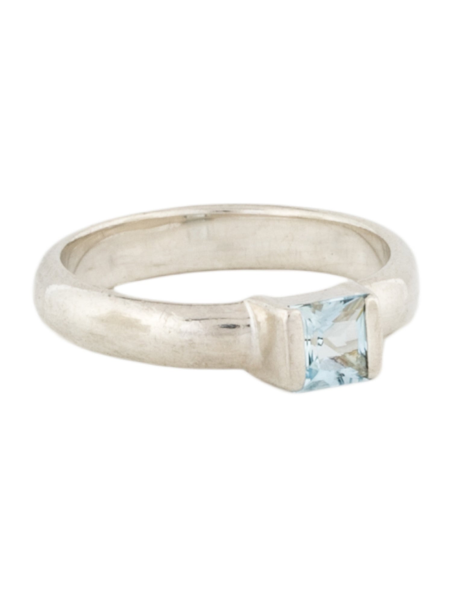 Tiffany & Co. Aquamarine Stackable Band Ring