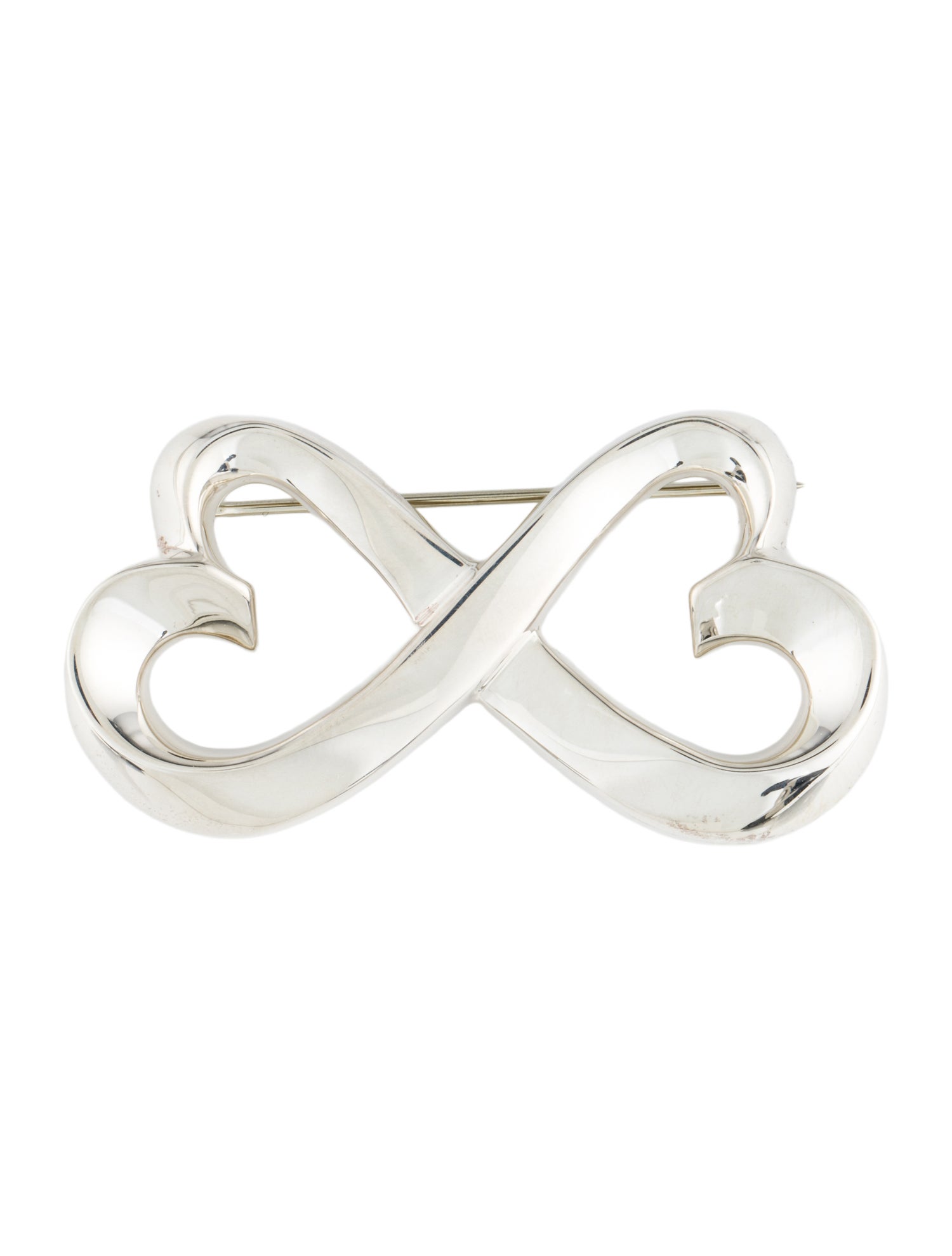 Tiffany & Co. Double Loving Heart Brooch Pin