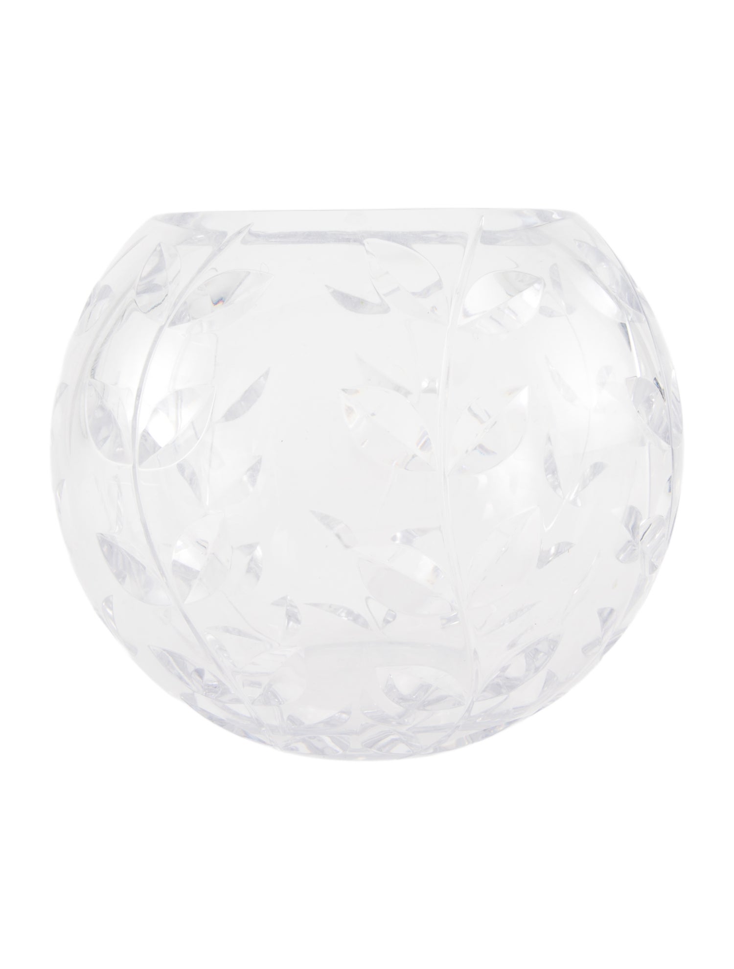 Tiffany & Co. Crystal Floral Vine Vase