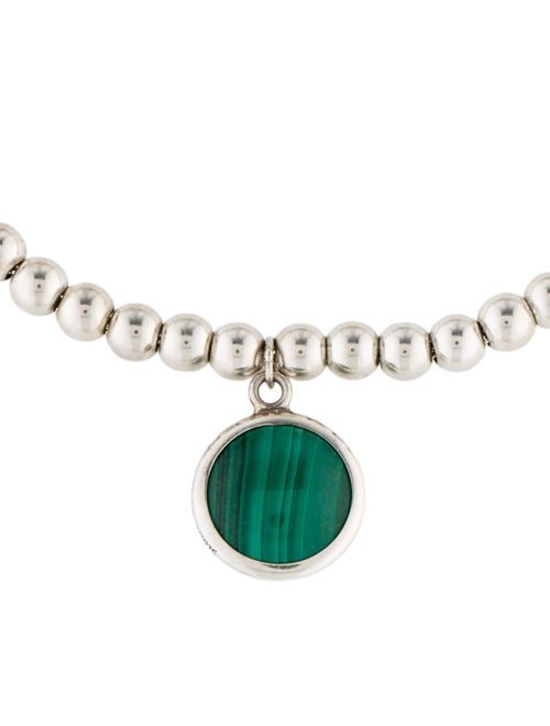 Tiffany & Co. Malachite Sugar Stacks Beaded Charm Bracelet
