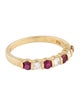 Tiffany & Co. 18K Ruby & Diamond Band