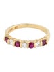 Tiffany & Co. 18K Ruby & Diamond Band