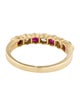 Tiffany & Co. 18K Ruby & Diamond Band