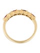 Tiffany & Co. 18K Ruby & Diamond Band