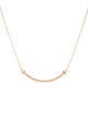 Tiffany & Co. 18K T Small Smile Pendant Necklace