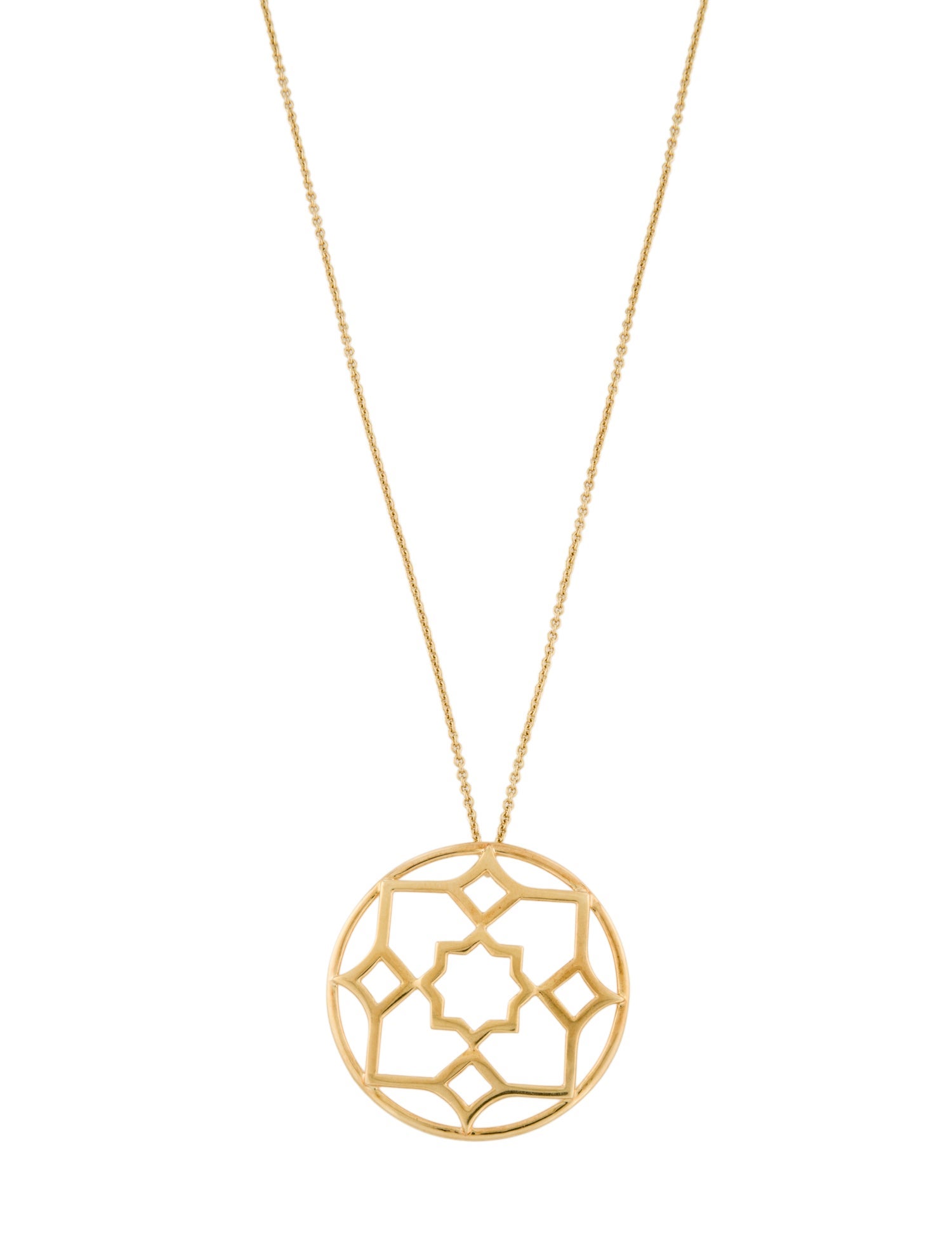Tiffany & Co. 18K Zellige Medallion Necklace