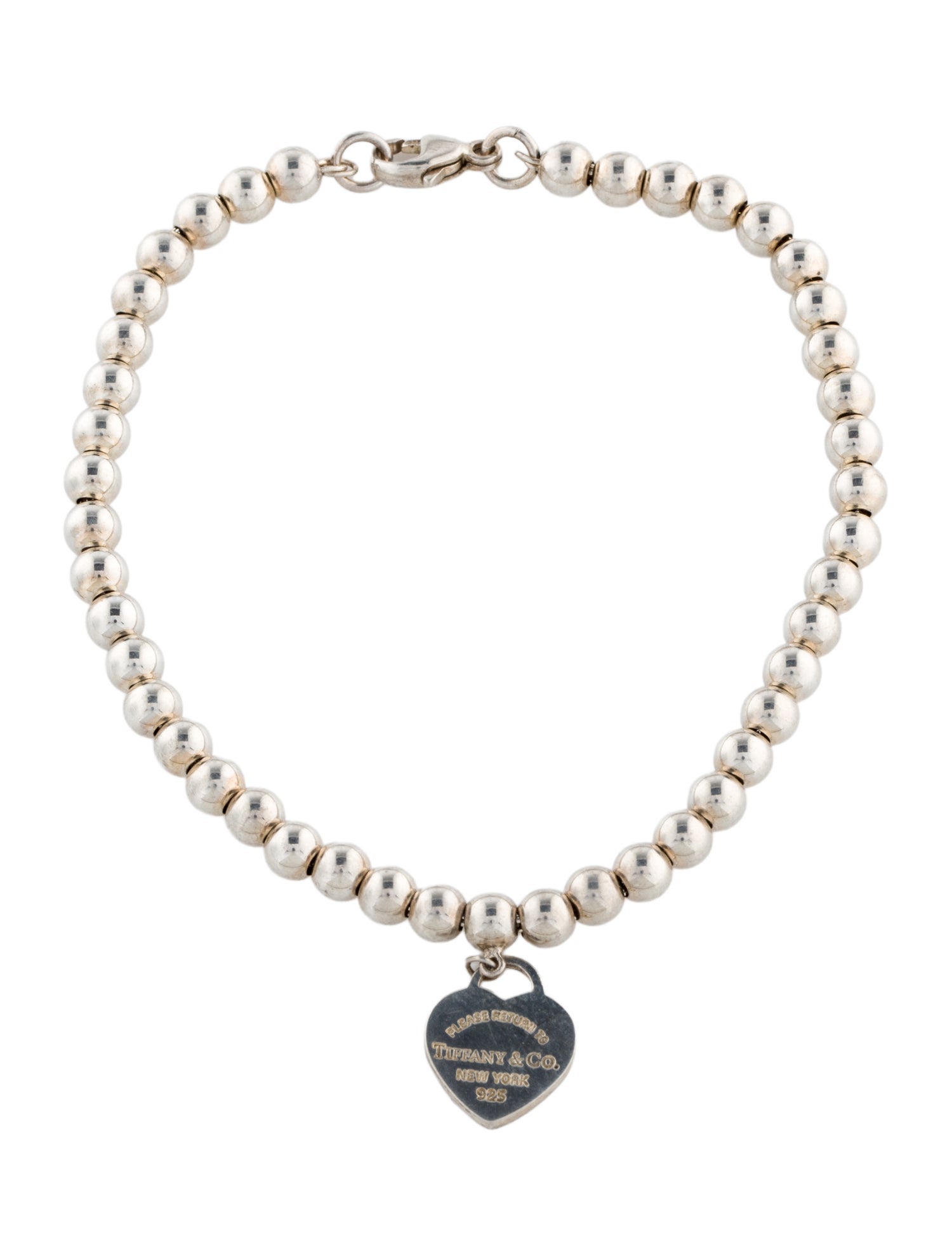 Tiffany & Co. Heart Tag Bead Bracelet