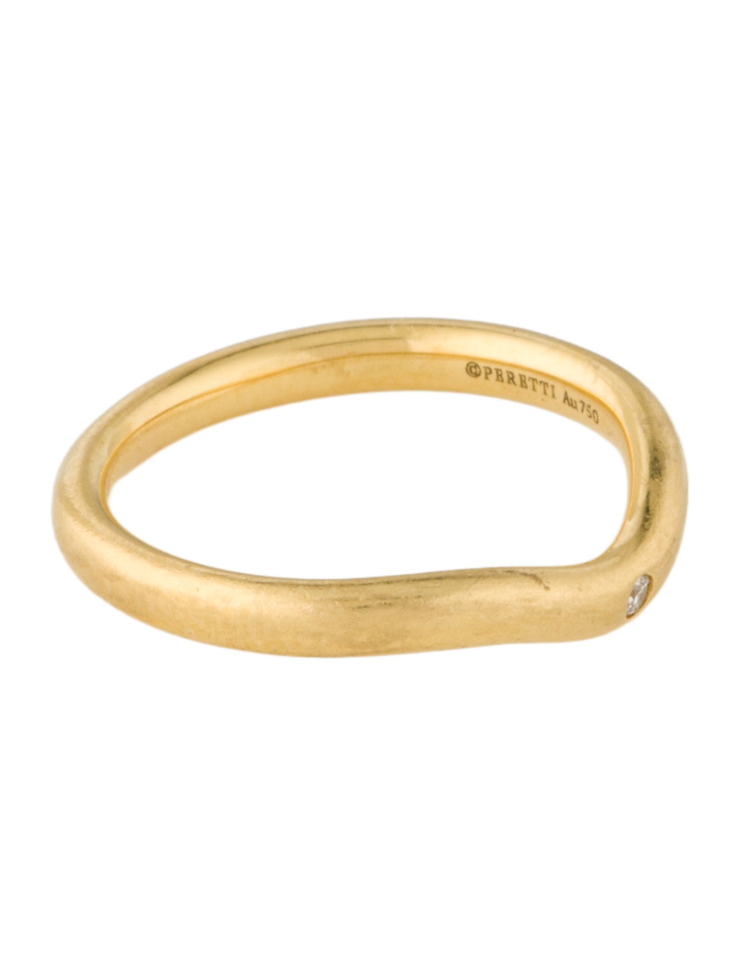 Tiffany & Co. 18K Diamond Wedding Band Ring