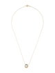 Tiffany & Co. 18K Topaz Olive Leaf Pendant Necklace