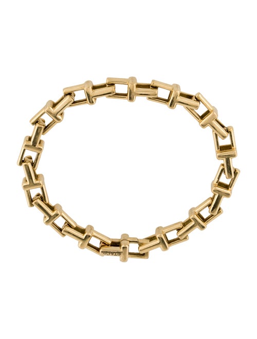Tiffany & Co. 18K T Chain Link Bracelet