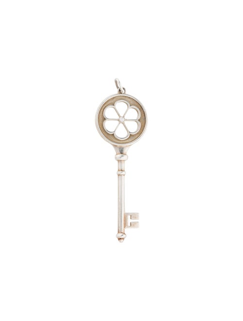 Tiffany & Co. Diamond Blossom Key Pendant
