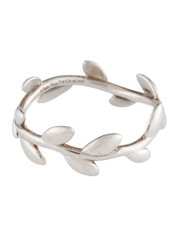 Tiffany & Co. Band Olive Leaf Ring 6