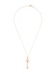 Tiffany & Co. 18K Diamond Crown Key Pendant Necklace