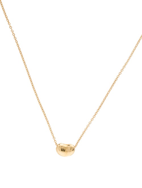 Tiffany & Co. 18K Bean Pendant Necklace