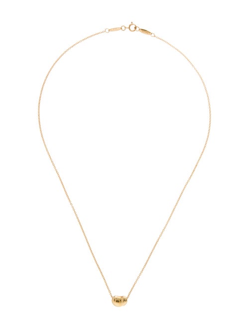 Tiffany & Co. 18K Bean Pendant Necklace