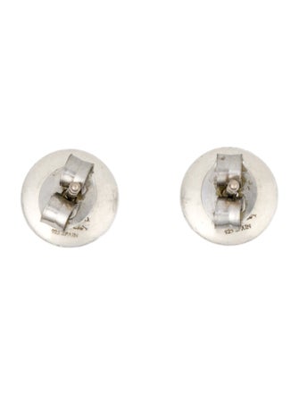 Tiffany & Co. Diamond Full Circle Disc Stud Earrings