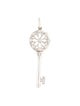 Tiffany & Co. 18K Diamond Flower Key Pendant