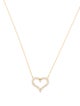 Tiffany & Co. 18K Diamond Heart Pendant Necklace