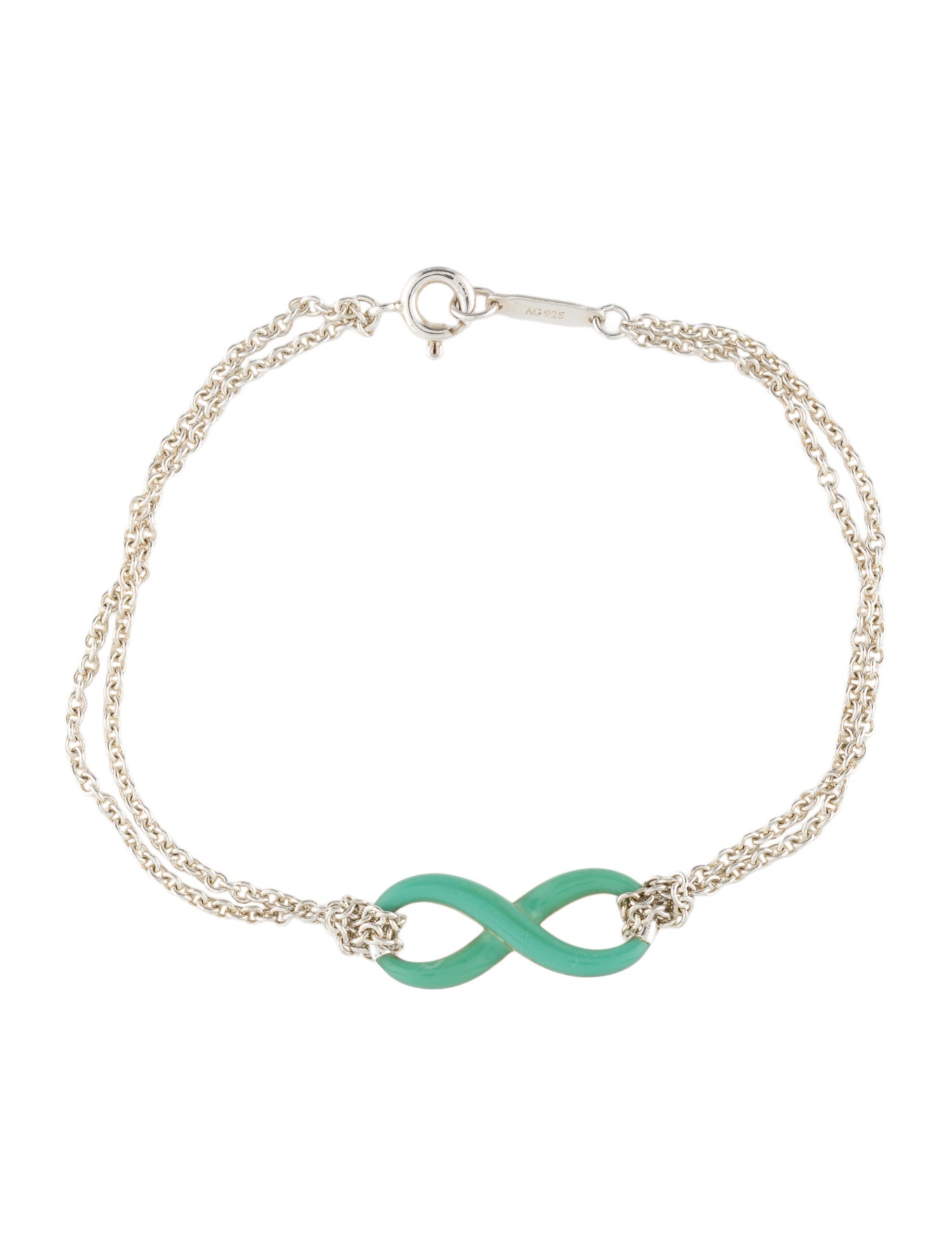 Tiffany & Co. Enamel Infinity Station Bracelet