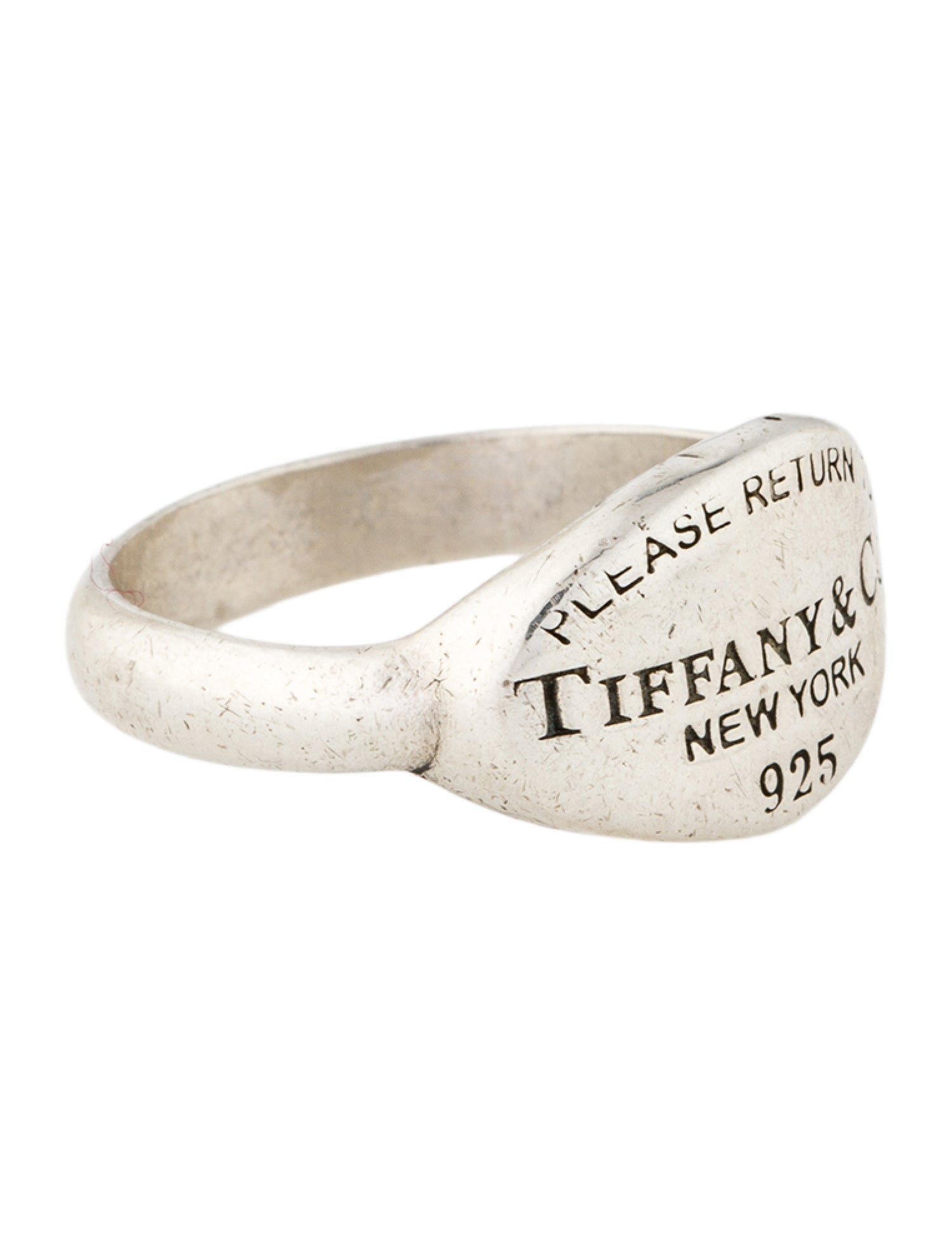 Tiffany & Co. Oval Tag Signet Ring