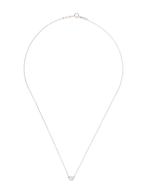 Tiffany & Co. Platinum Diamonds by the Yard® Single Diamond Pendant Necklace