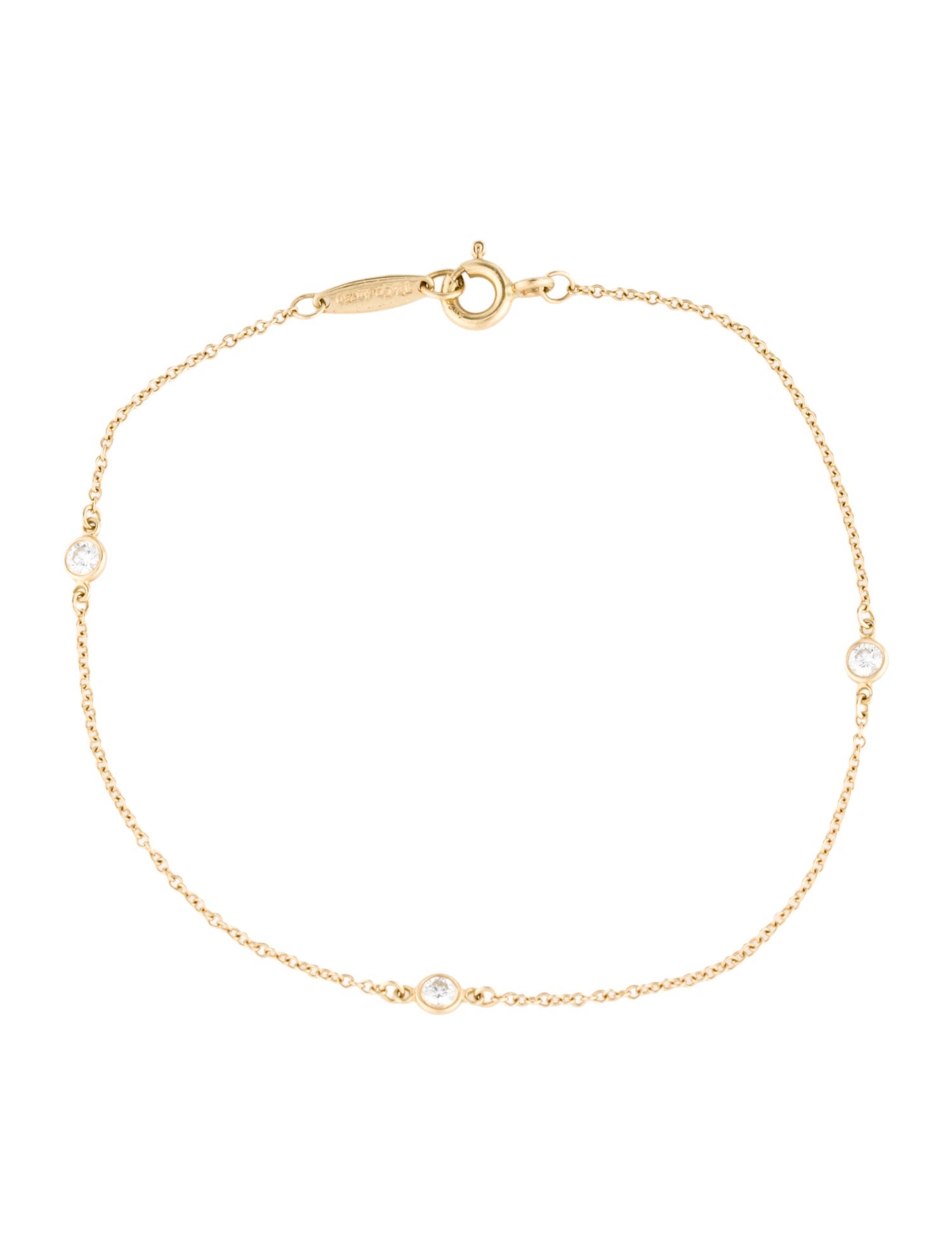 Tiffany & Co. 18K Diamonds By The Yard Station Bracelet