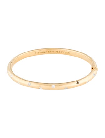 Tiffany & Co. 18K Diamond Etoile Bangle Bracelet