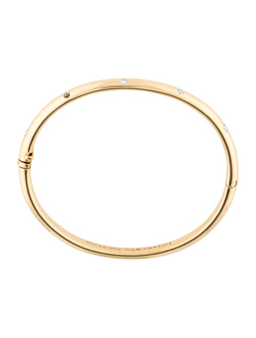 Tiffany & Co. 18K Diamond Etoile Bangle Bracelet