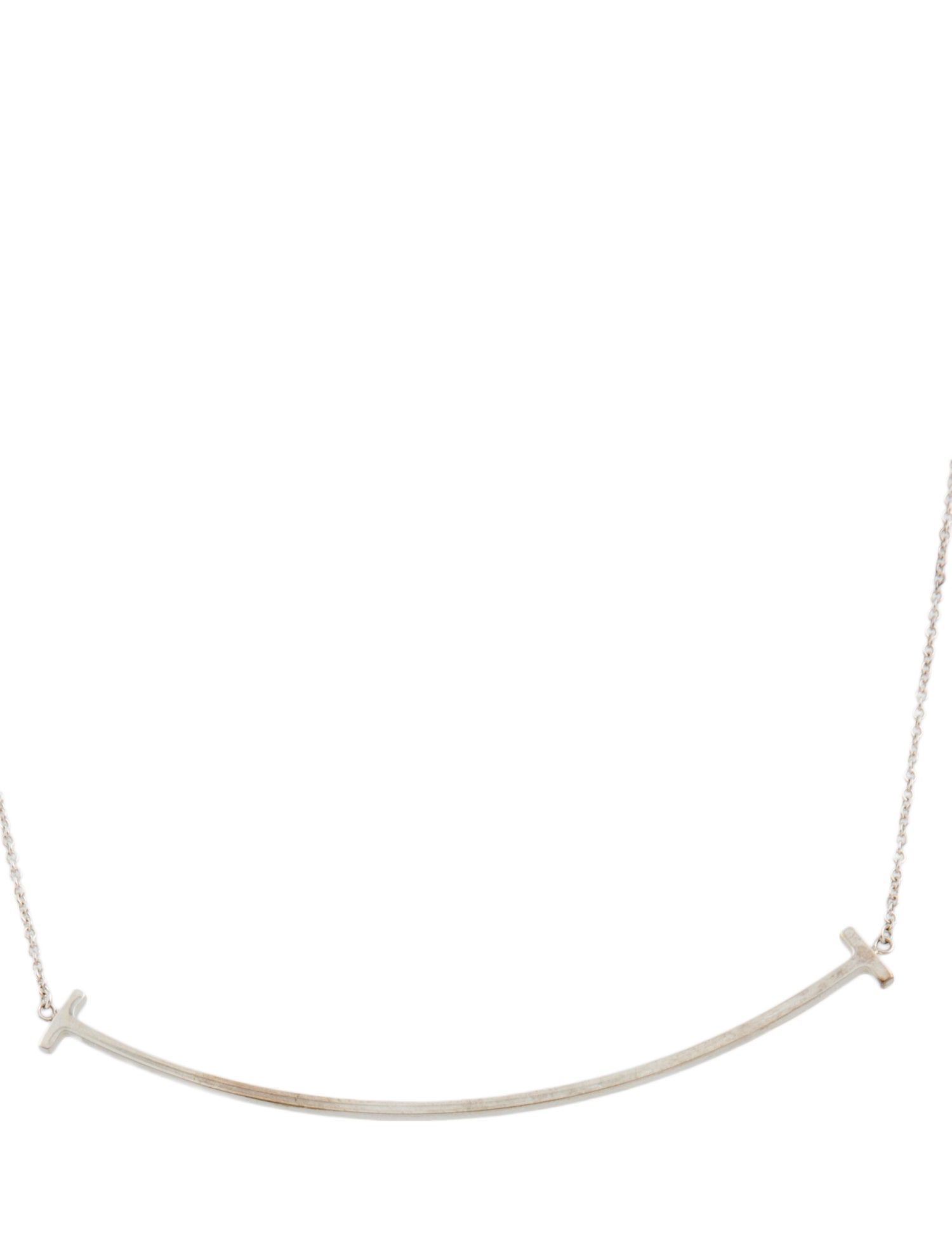 Tiffany & Co. T Smile Large Station Necklace