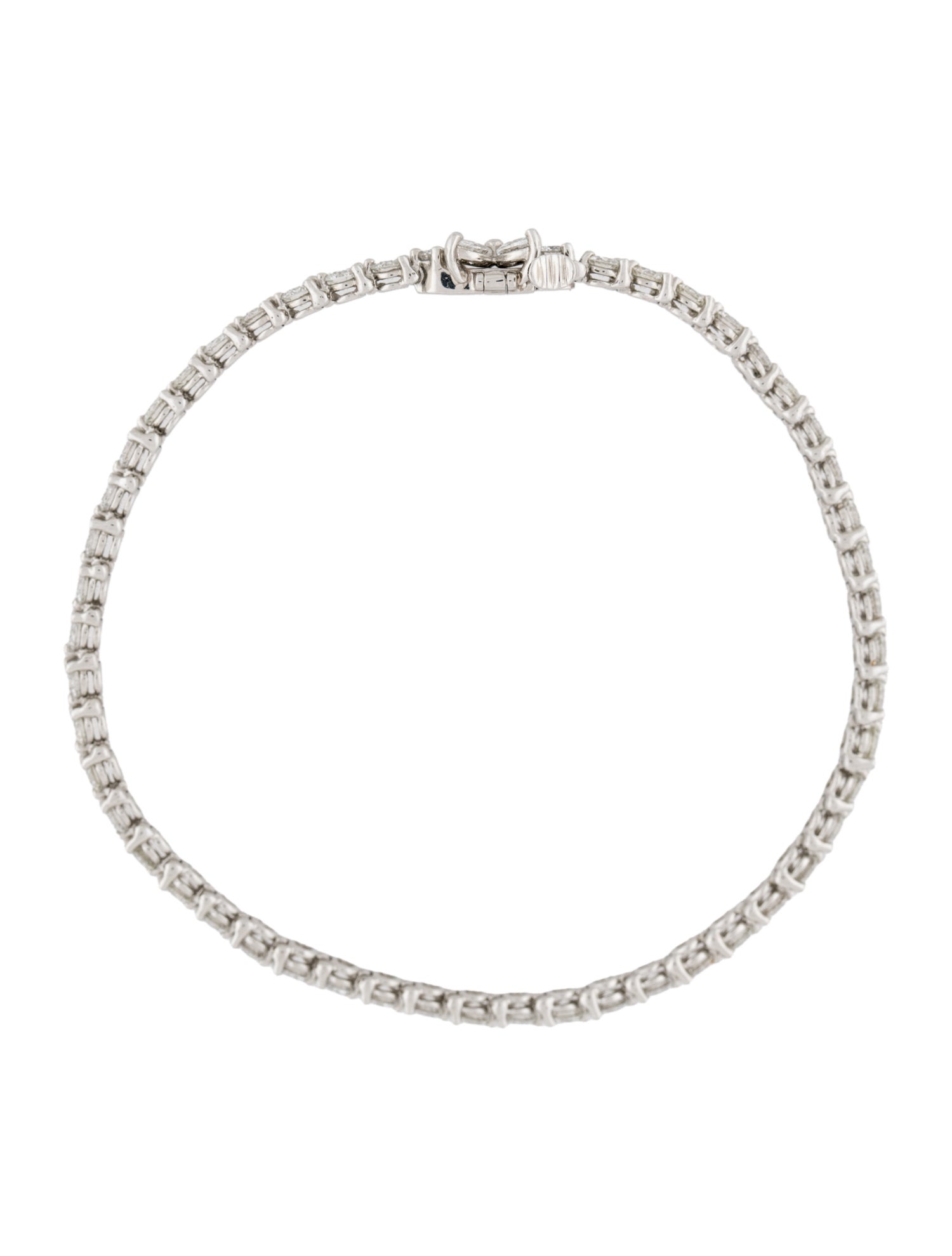 Tiffany & Co. Platinum 3.08ctw Diamond Victoria Tennis Bracelet