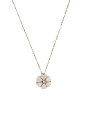 Tiffany & Co. Diamond Crown Of Hearts Pendant Necklace