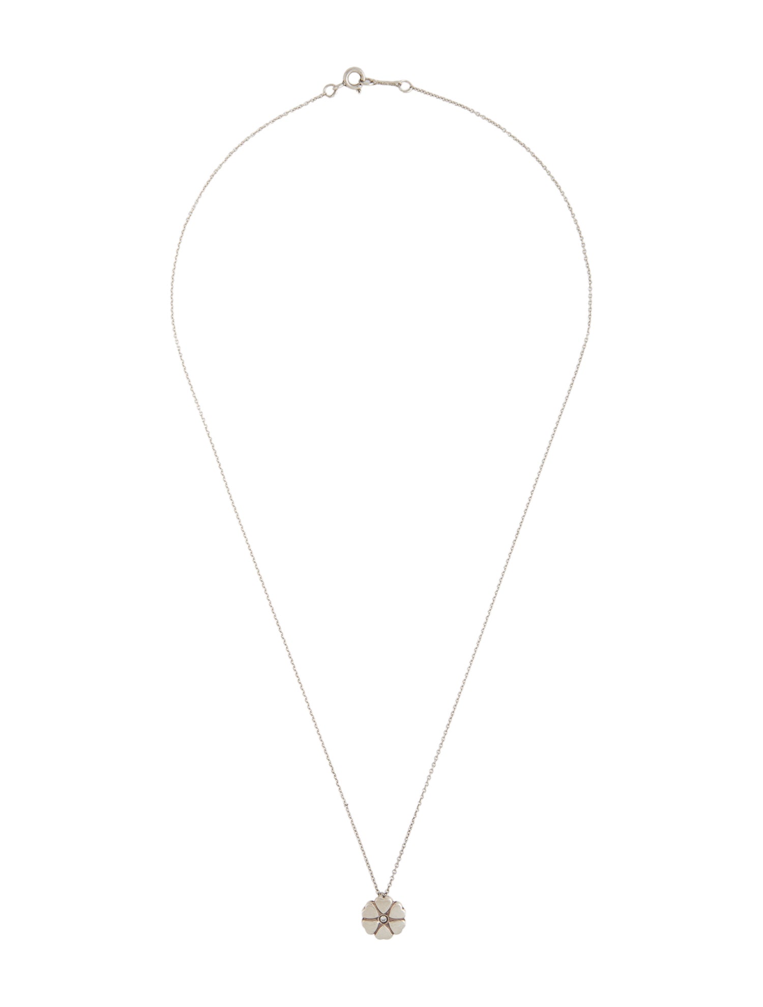 Tiffany & Co. Diamond Crown Of Hearts Pendant Necklace