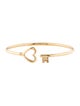 Tiffany & Co. 18K Heart & Key Wire Bracelet
