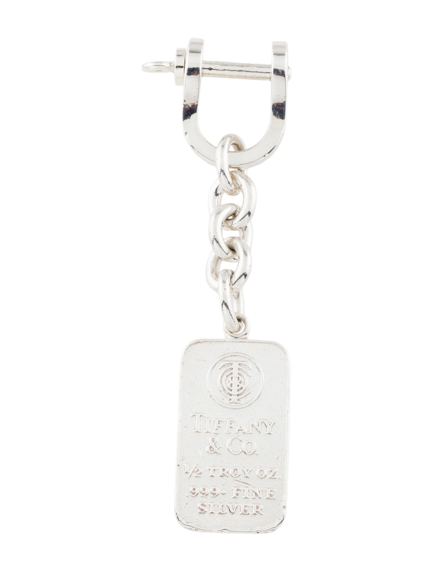 Tiffany & Co. Fine Silver Keychain