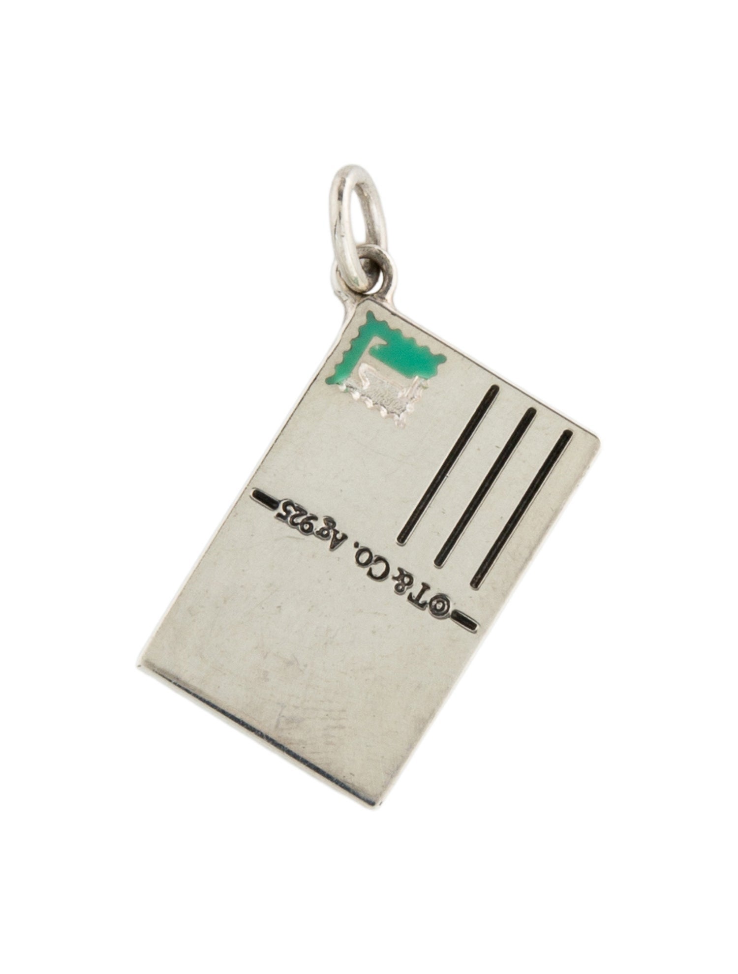 Tiffany & Co. Enamel "Greetings From London" Postcard Charm