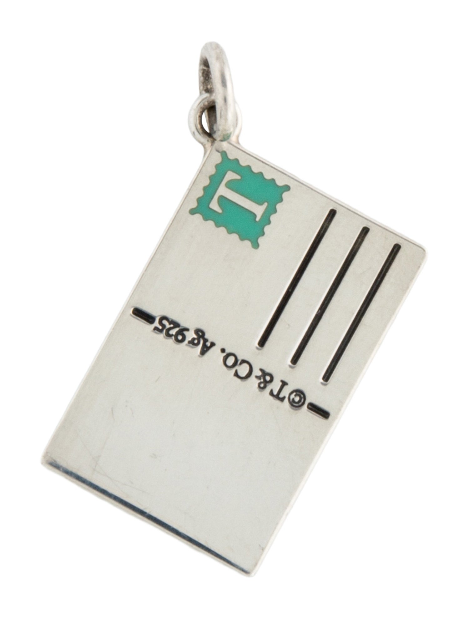 Tiffany & Co. Enamel "Greetings From Orlando Florida" Postcard Charm