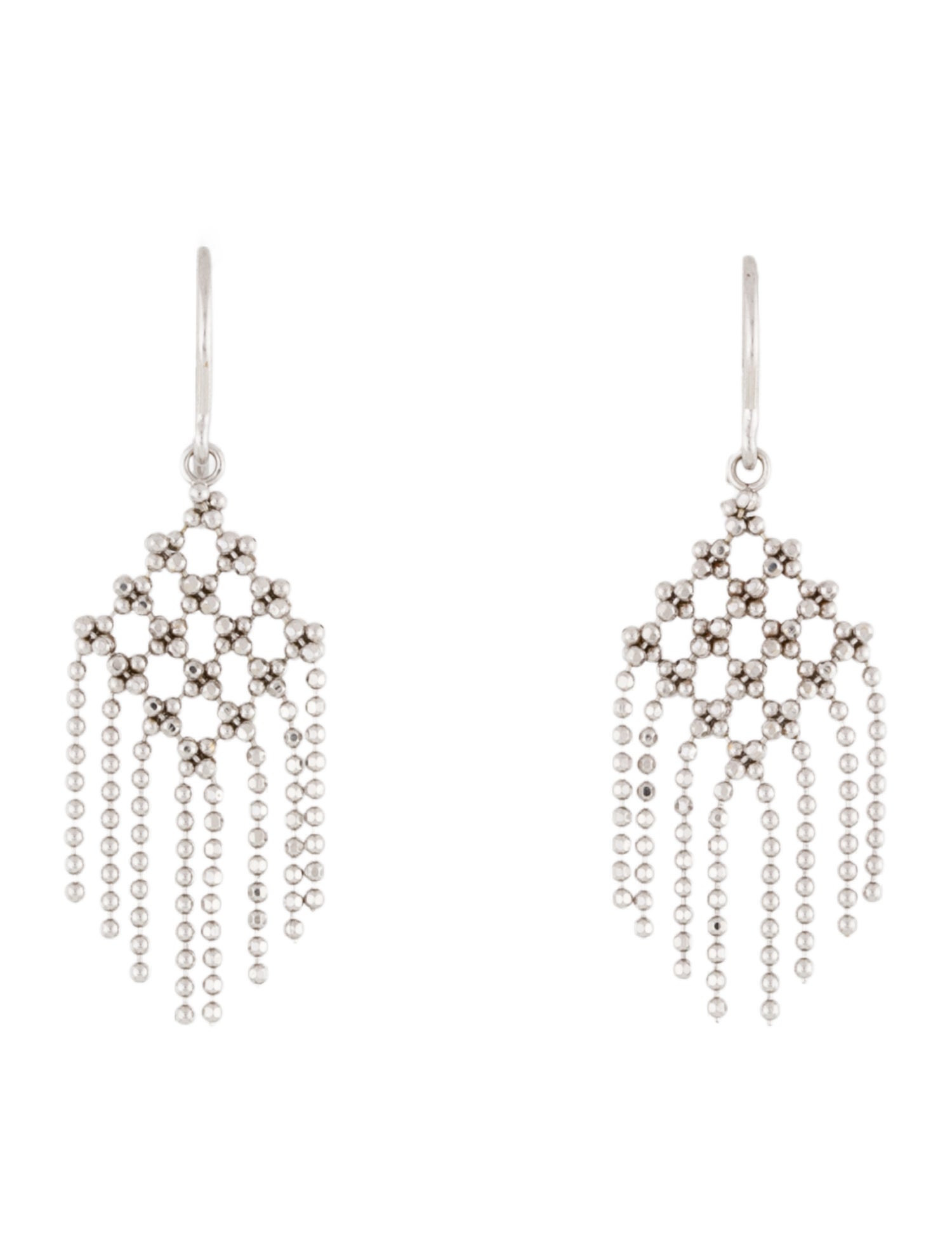 Tiffany & Co. 18K Fringe Chain Drop Earrings