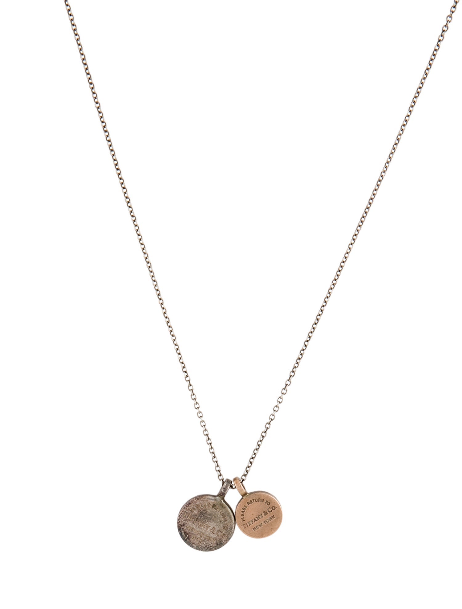 Tiffany & Co. Circle Duo Pendant Necklace