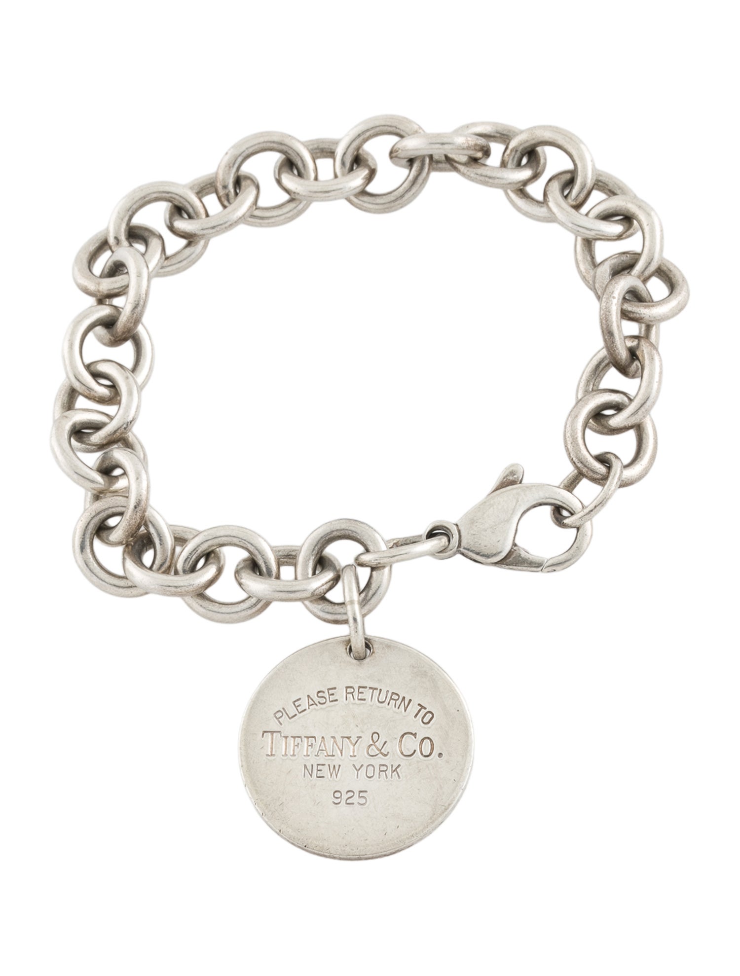 Tiffany & Co. Round Tag Charm Bracelet