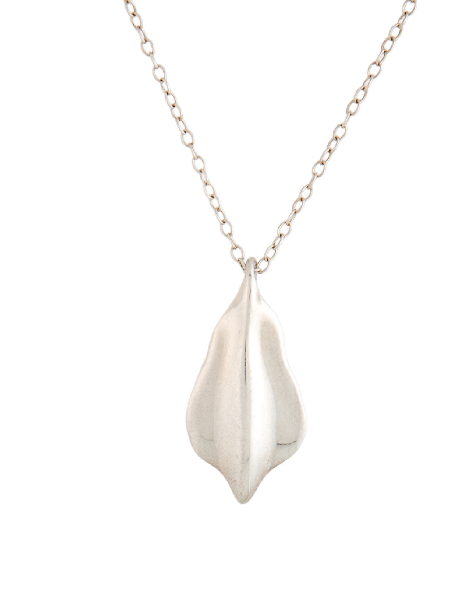 Tiffany & Co. Leaf Pendant Necklace