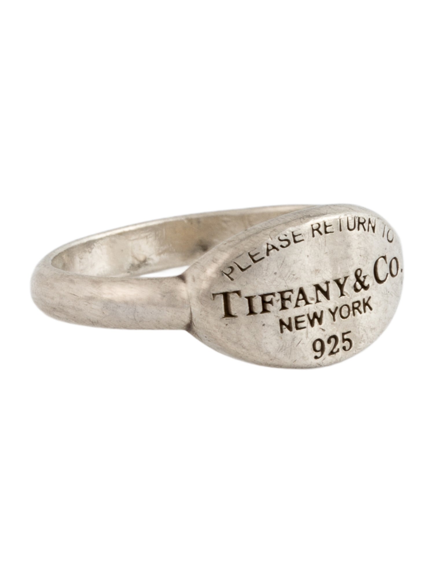 Tiffany & Co. Oval Tag Signet Ring