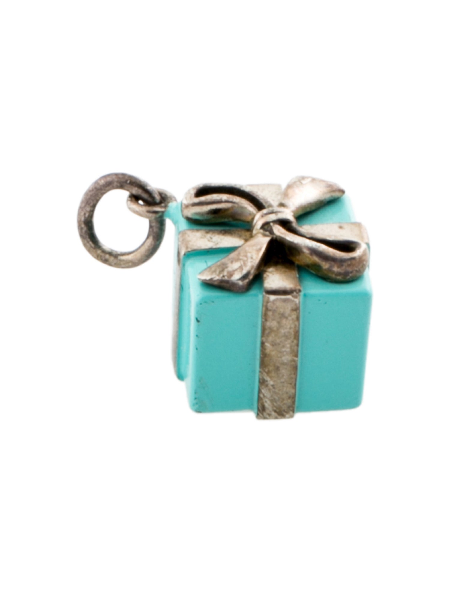Tiffany & Co. Enamel Gift Box Charm