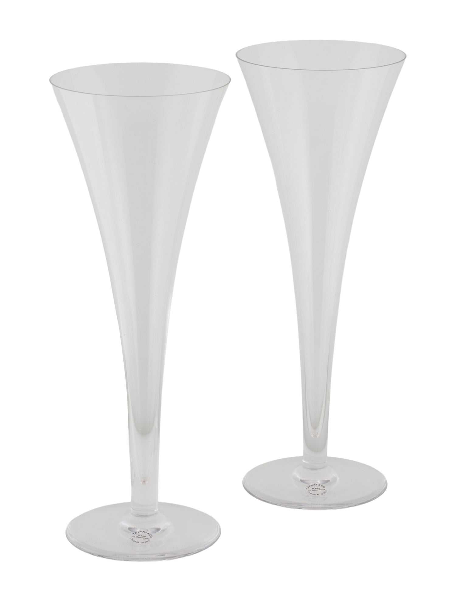 Tiffany & Co. Crystal Trumpet Champagne Glass