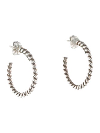 Tiffany & Co. Twist Rope Hoop Earrings