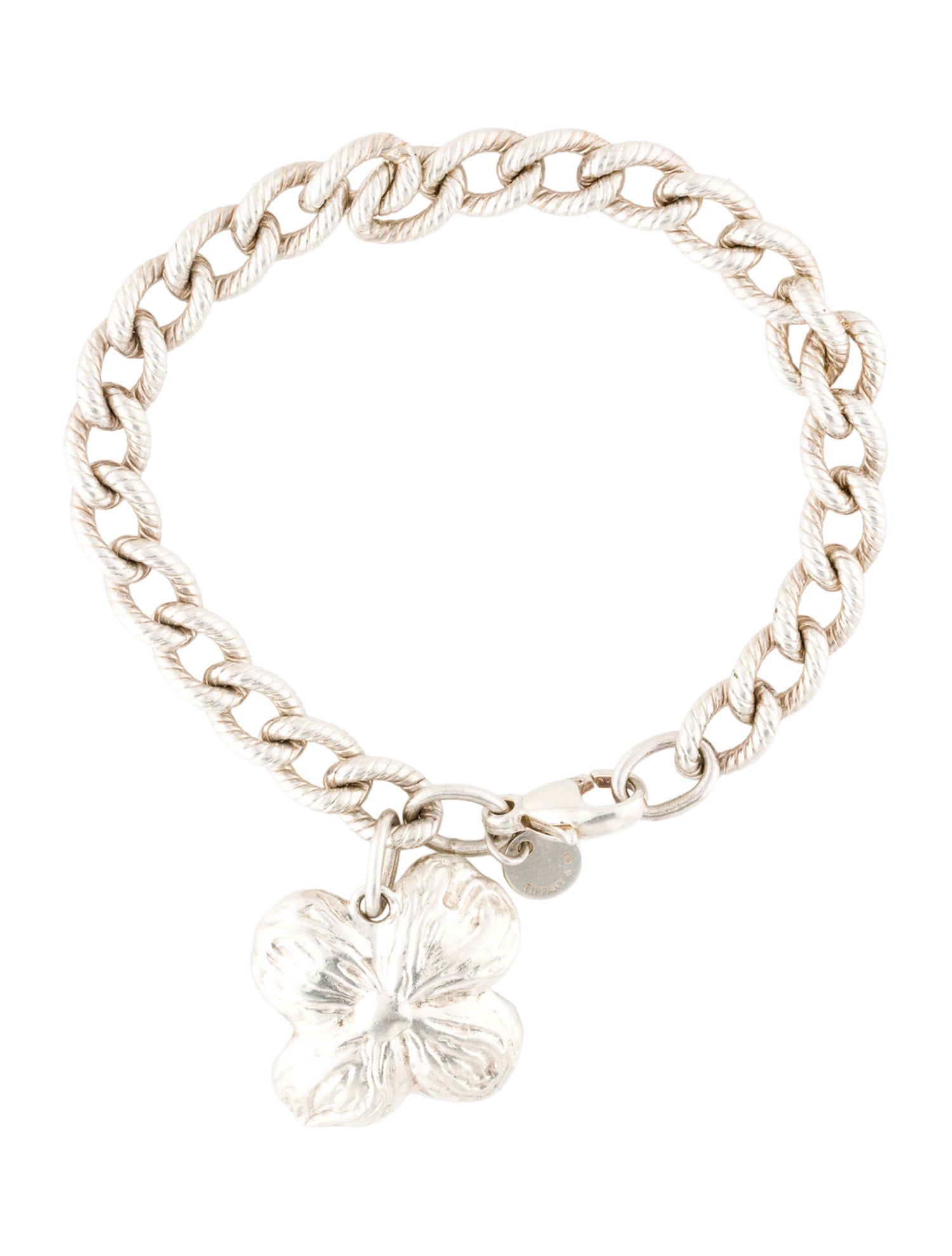 Tiffany & Co. Dogwood Flower Charm Bracelet