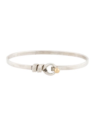 Tiffany & Co. Two-Tone Hook & Eye Bangle Bracelet
