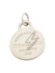 Tiffany & Co. Etched Lightning Bolt Round Tag Pendant