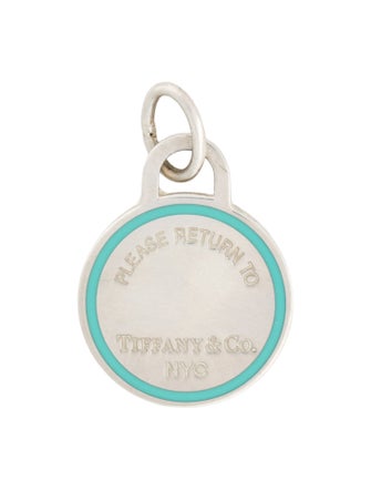 Tiffany & Co. Enamel Circle Drop Pendant
